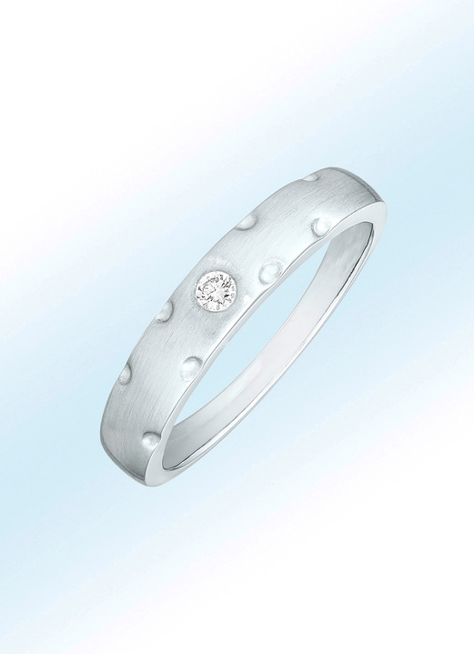 - Elegante damesring van platina, in Größe 160 bis 220, in Farbe