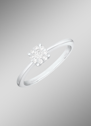 Elegante damesring met briljanten