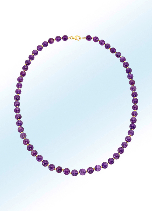Halskettingen - Mooie ketting met echte amethist, in Farbe