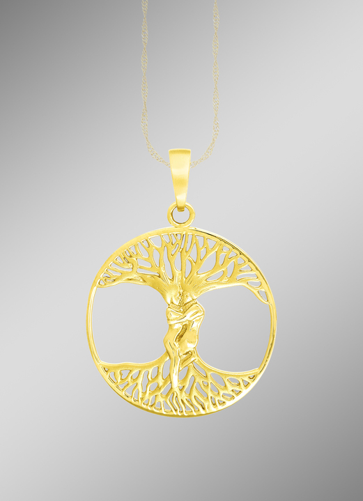 - Prachtige hanger met levensboom, in Farbe