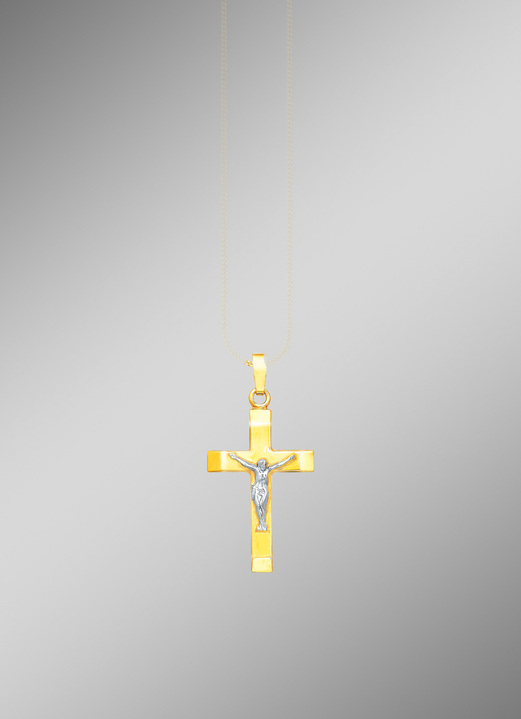 Hangers - Klassieke kruis-kettinghanger, in Farbe  Ansicht 1