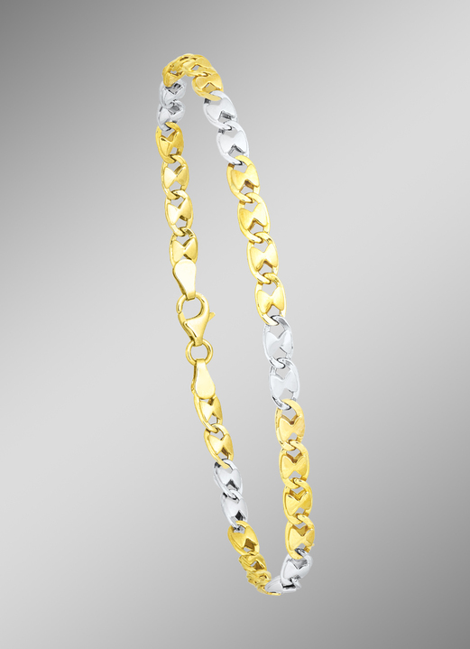 Armbanden - Stijlvolle ketting in bicolor, in Farbe  Ansicht 1