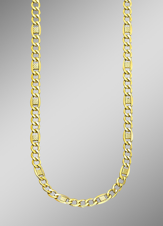 Fantasie ketting met tanktegels, geruit en glanzend