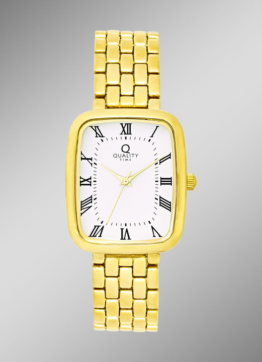 Partner horloges - Klassieke “Quality Time” quartz partnerhorloges, in Farbe , in Ausführung Herenhorloge Ansicht 1
