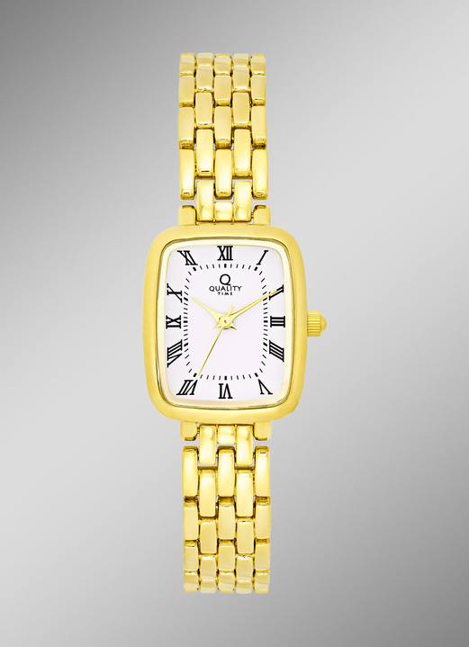 - Klassieke “Quality Time” quartz partnerhorloges, in Farbe , in Ausführung Dameshorloge Ansicht 1