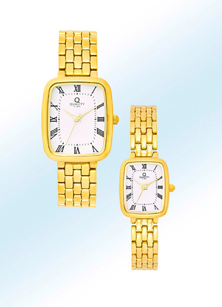 Klassieke "Quality Time" Quartz Partner Horloges