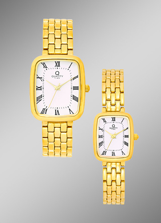 Klassieke "Quality Time" Quartz Partner Horloges