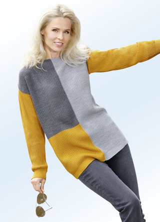 Trui in color-blocking
