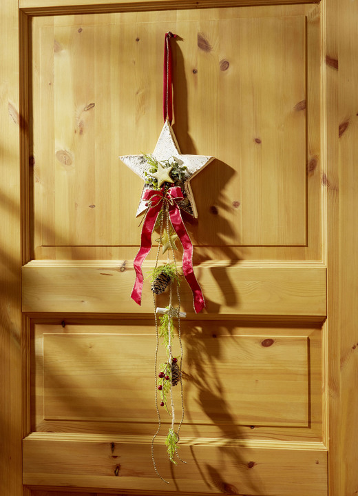 Kerstmis - Decoratiehangers, in Farbe NATUUR-ROOD