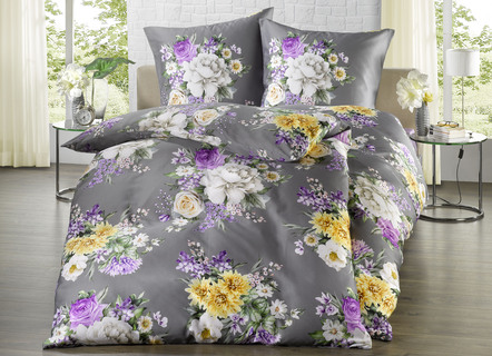 Satijnen beddengoedset