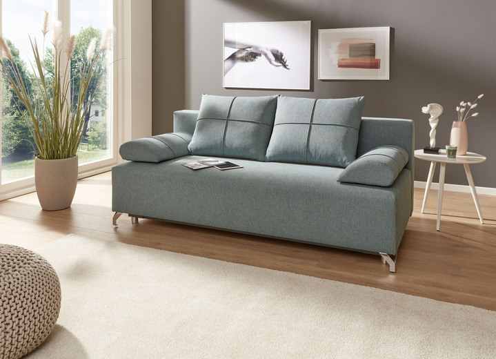 - Slaapbank met Bonnell-vering, in Farbe PETROL Ansicht 1