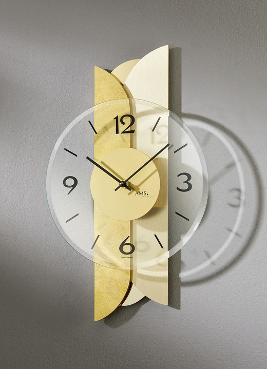 Horloges - Klassieke wandklok van AMS, in Farbe GOUD
