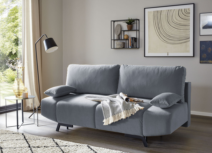 Slaap sofa`s - Slaapbank met bedstee, in Farbe GRIJS Ansicht 1