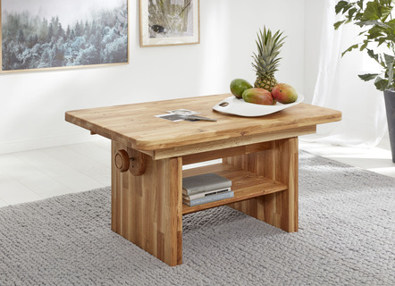 Salontafel van massief eikenhout