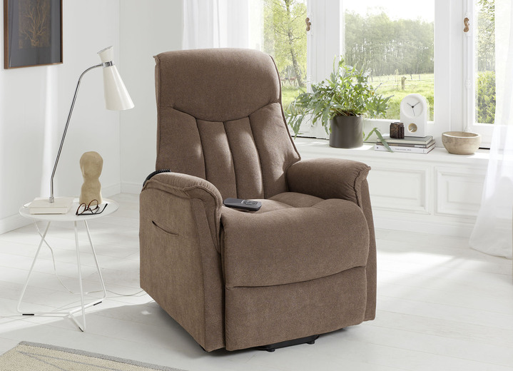 TV-Fauteuil / Relax-fauteuil - Tv-fauteuil met motor en opstahulp, in Farbe CAPPUCCINO Ansicht 1