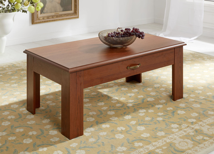 - Salontafel met 2 lades, in Farbe KERSENBOOM