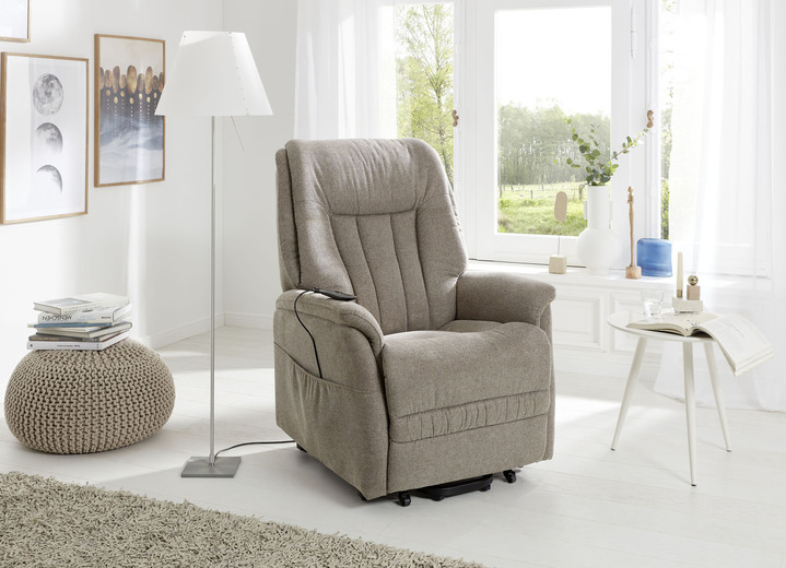 TV-Fauteuil / Relax-fauteuil - Tv-fauteuil met motor en opstahulp, in Farbe DONKERBRUIN Ansicht 1
