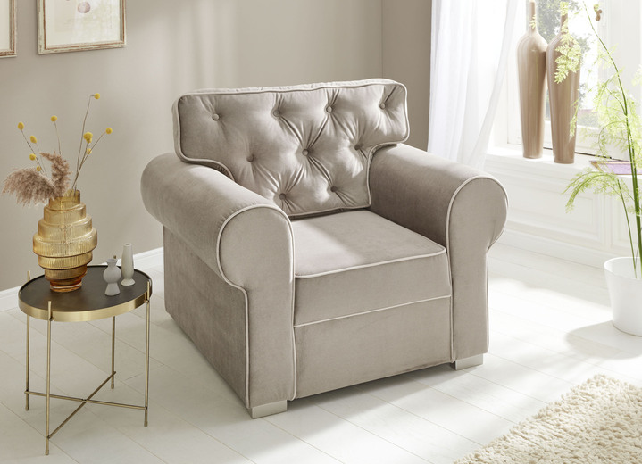 - Kan overal in de ruimte geplaatst worden, in Farbe BEIGE-CRÈME, in Ausführung Fauteuil