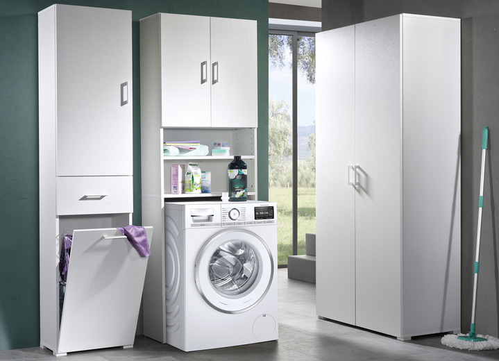 Multifunctionele kasten - Praktische kasten in een strak design, in Farbe WIT, in Ausführung wasmachinekast Ansicht 1