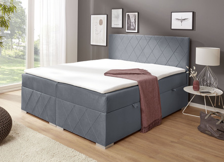 Boxspringbed met topmatras en bedlade