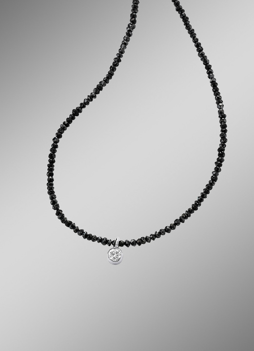 - Diamant-halsketting met een briljant, in Farbe  Ansicht 1
