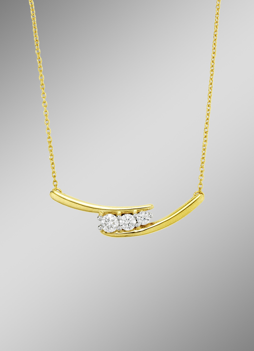 - Chique ketting met diamanten, in Farbe