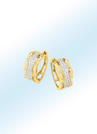 Mooie oorringen met diamanten