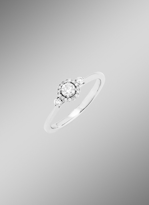 Ringen - Elegante damesring met briljanten, in Größe 160 bis 220, in Farbe  Ansicht 1