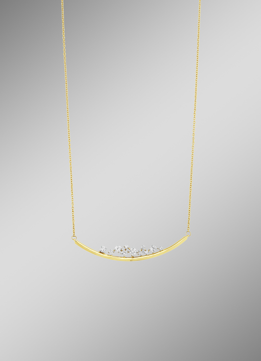 Halskettingen - Aantrekkelijke ketting met 11 diamanten, in Farbe  Ansicht 1