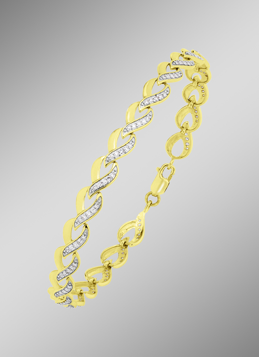 Armbanden - Elegante armband met diamanten, in Farbe  Ansicht 1
