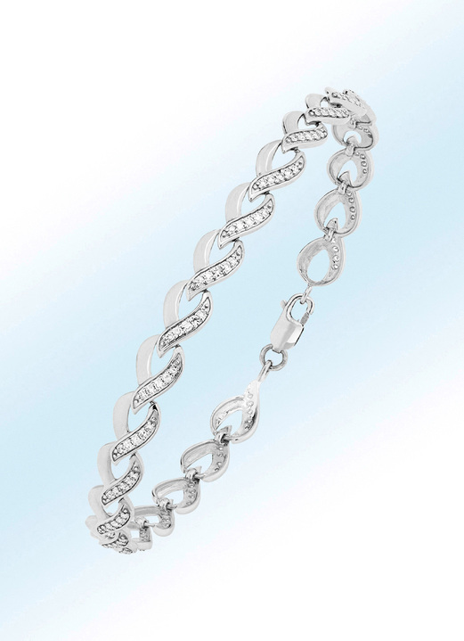 Armbanden - Hoogwaardige armband met diamanten, in Farbe