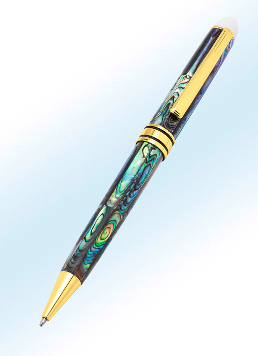 Accessoires - Balpen met abalone parelmoer, in Farbe  Ansicht 1