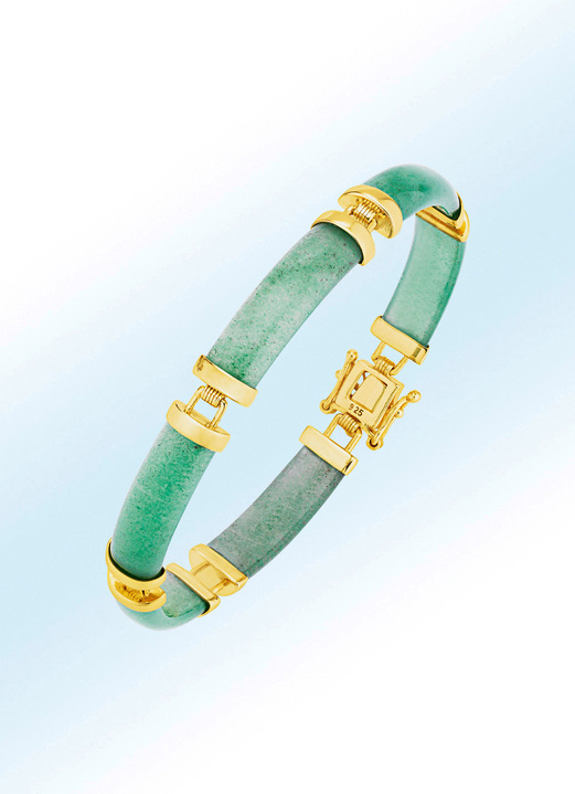 Armbanden - Armband met echte aventurijn, in Farbe