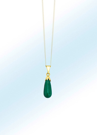 Eenvoudige hanger met echt malachiet