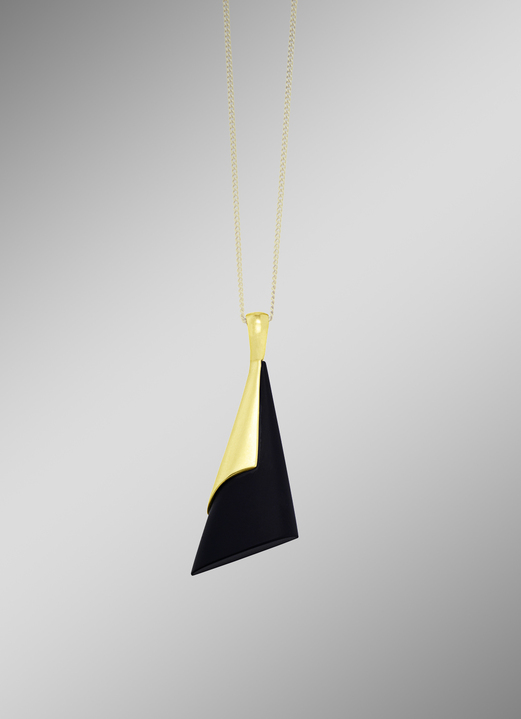 Hangers - Gematteerde hanger met echte onyx, in Farbe  Ansicht 1