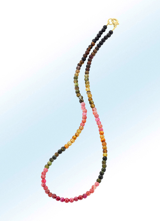 Halskettingen - Ketting met toermalijn, in Farbe