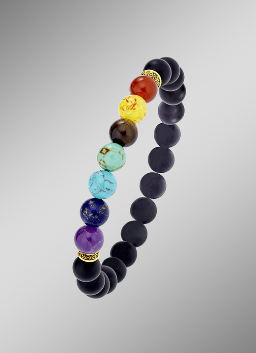 Armbanden - Elastische chakra-armband, in Farbe  Ansicht 1