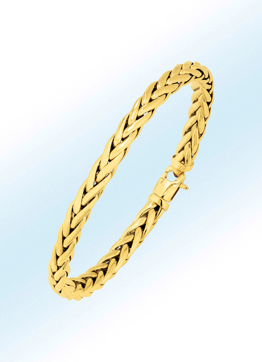 Armbanden - Klassieke, hoogwaardige gevlochten schakelarmband, in Farbe