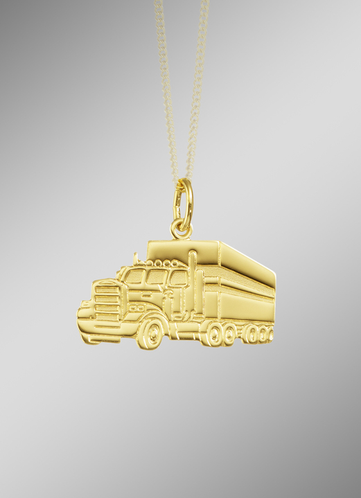 Hangers - Gouden vrachtwagenaanhangwagen, in Farbe
