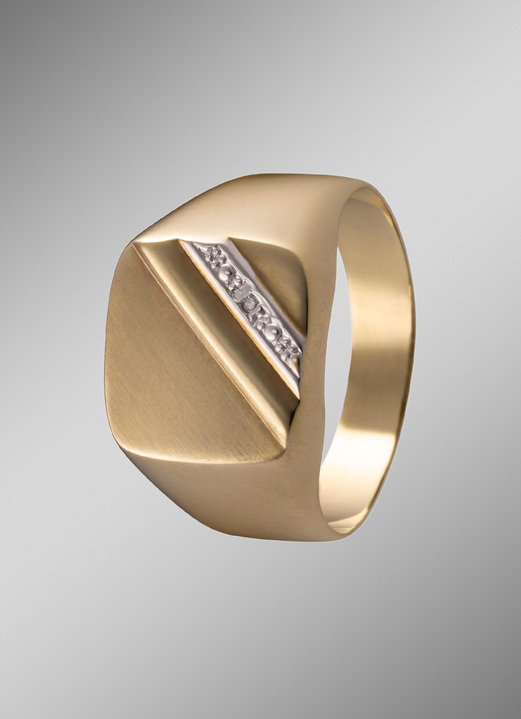 Ringen - Herenring met diamant, in Größe 180 bis 240, in Farbe  Ansicht 1
