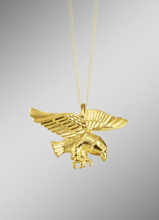 Hangers - Gouden adelaar hanger, in Farbe
