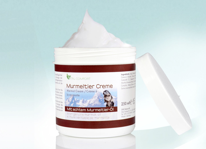 - Marmotcrème, set van 2, van Vital Comfort, in Farbe WIT