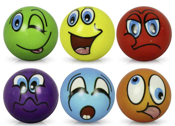 Overige - Anti Stress Ballen Set van 6, in Farbe  Ansicht 1