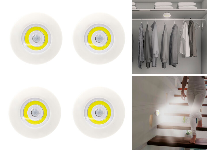 Praktische hulpmiddelen - Draadloos LED-lampje met bewegingssensor, in Farbe WIT-GEEL Ansicht 1