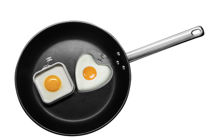 Hittebestendige siliconen eiervorm set, 2 stuks