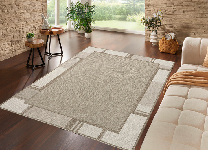 Modern - Brücke, in Größe 111 (Brücke, 60x110 cm) bis 282 (Teppich, 200x290 cm), in Farbe TAUPE Ansicht 1