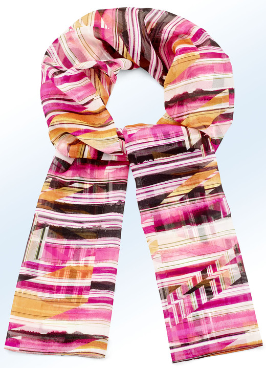 Sjaals - Sjaal met expressief fantasiedessin, in Farbe NATUURWIT-BONT Ansicht 1