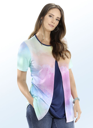 Longshirt in jas-look