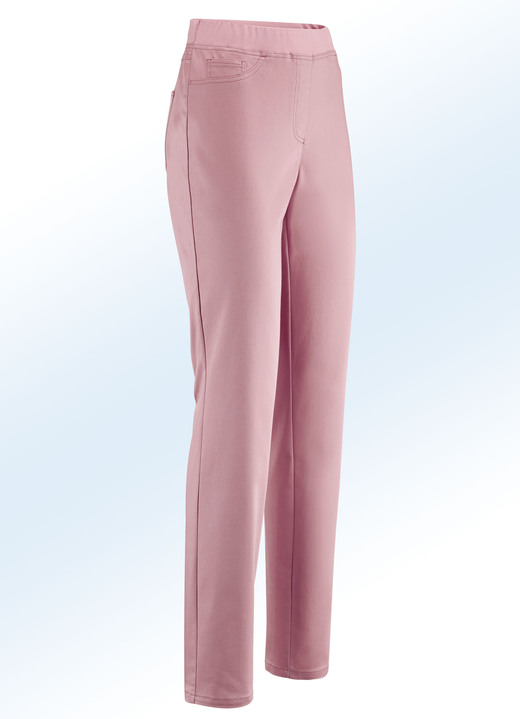 Broeken - Elegante broek in pull-on-stijl, in Größe 018 bis 054, in Farbe DONKER ROSÉ Ansicht 1