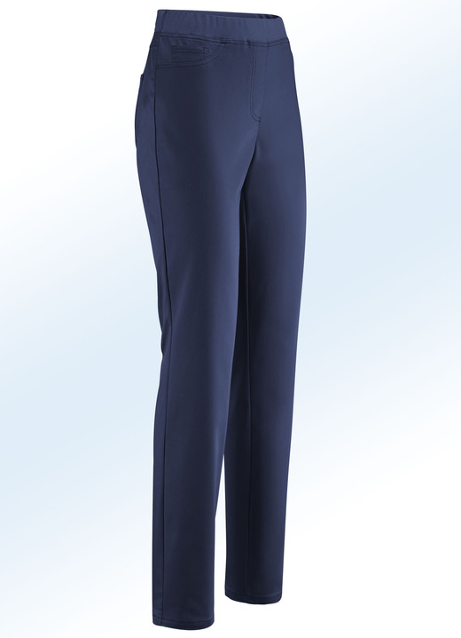 Broeken - Elegante broek in pull-on-stijl, in Größe 018 bis 054, in Farbe MARINE Ansicht 1